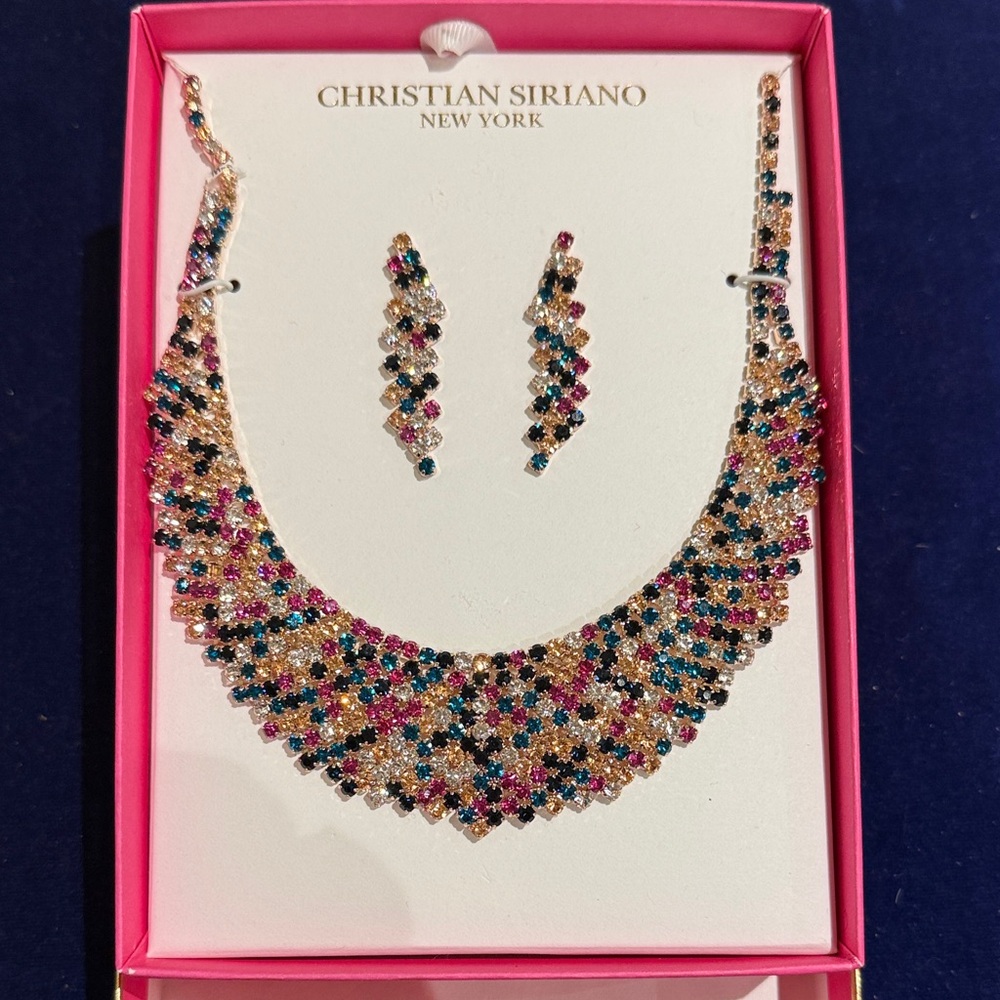 Christian Siriano Vibrant Jewel Necklace Set